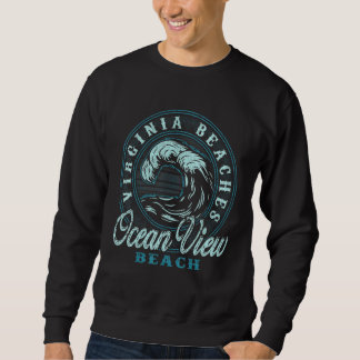 Moletom Ocean View Beach Retro Wave Circle