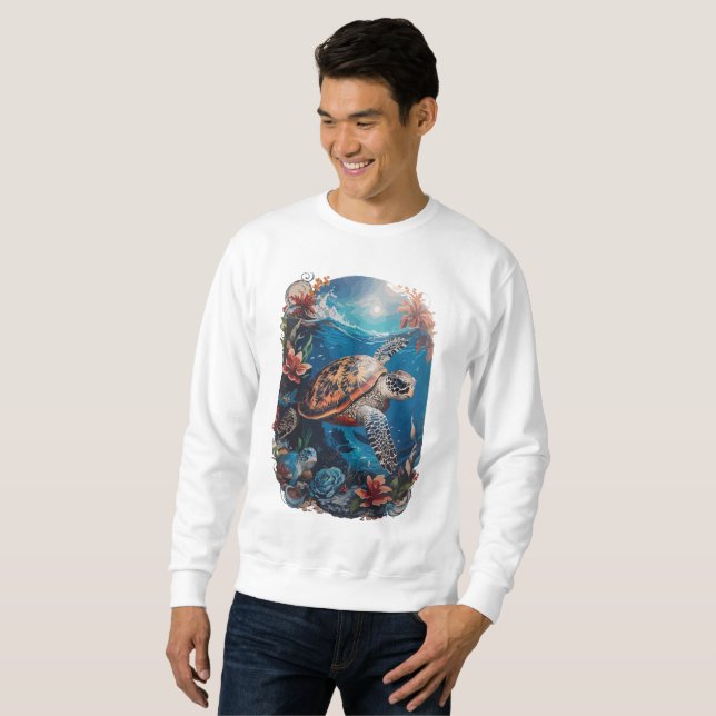 Moletom Oceano de Tortoise (Frente Completa)