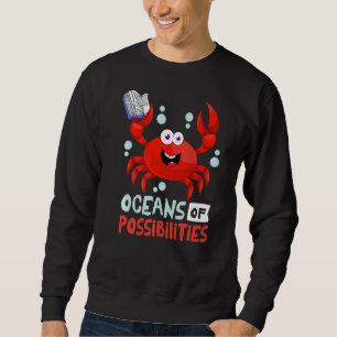 Moletom Oceanos De Possibilidades De Caranguejo De Verão D