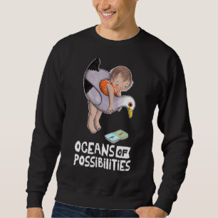 Moletom Oceanos De Possibilidades Peixes Animais Do Mar Re
