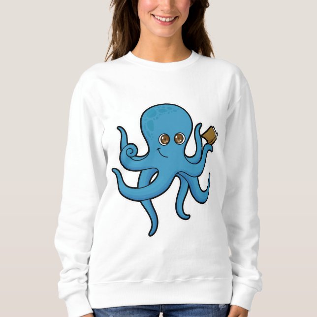 Moletom Octopus com Livro (Frente)
