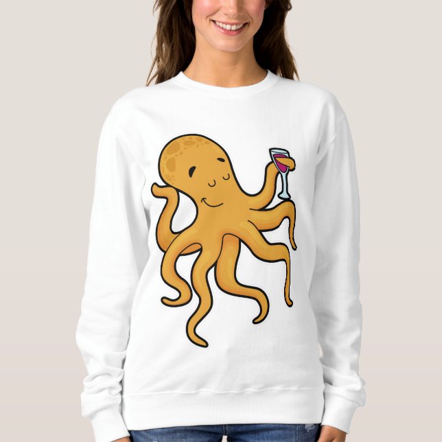 Moletom Octopus com Vidro de Sumo (Frente)
