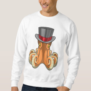 Moletom Octopus como cavalheiro com chapéu superior
