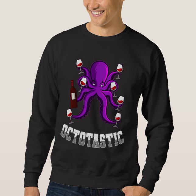 Moletom Octopus do Bebendo de vinho (Frente)