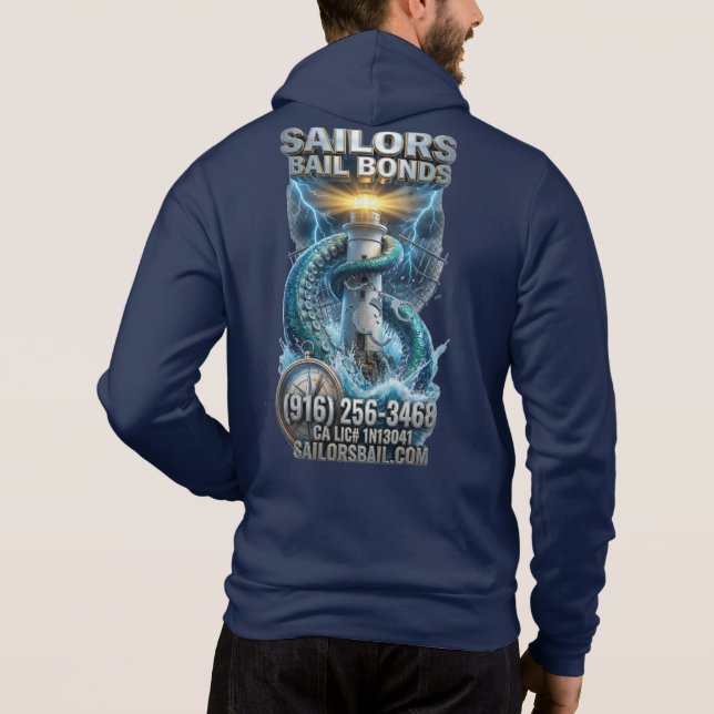 Moletom Octopus Lighthouse Hoodie Design (Verso)