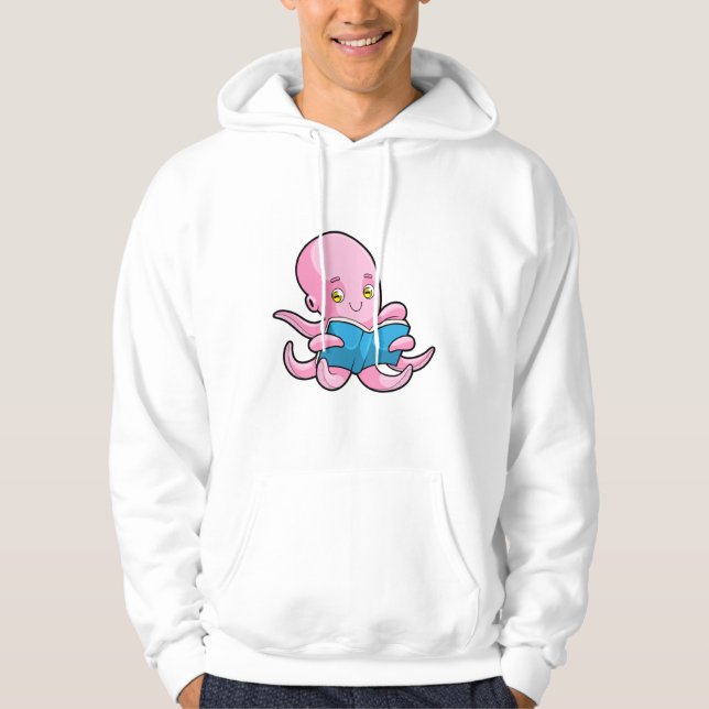 Moletom Octopus na leitura de um livro (Frente)