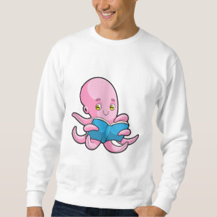 Moletom Octopus na leitura de um livro