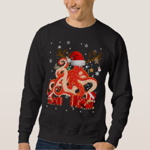 Moletom Octopus Papais noeis Engraçados Reindeer Octopus L