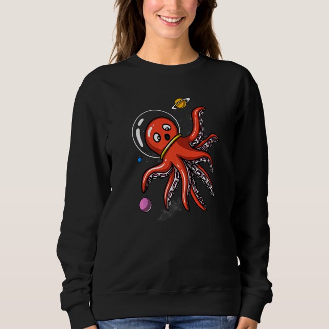 Moletom Octopus Space Astronaut Cosmic Science Fiction (Frente)