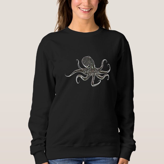 Moletom Octopus Tentacle Squid Ocean Animal Octopia 1 (Frente)