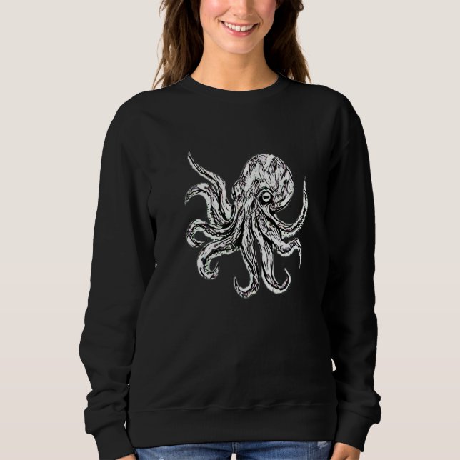 Moletom Octopus Tentacle Squid Ocean Animal Octopia 3 (Frente)