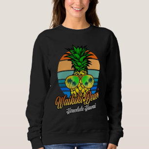 Moletom Óculos de Sol Abacaxi Havaiano Praia Waikiki Honol