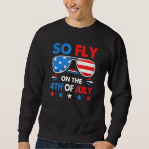 Moletom Óculos de Sol Bandeira Americana 4 de Julho So Fly