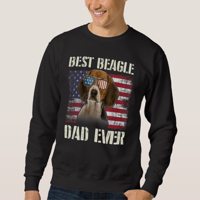 Moletom Óculos de Sol Beagle Melhores para Homens Pai Eter (Frente)