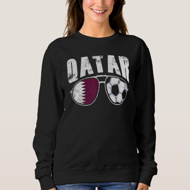 Moletom Óculos de sol de futebol americano de bandeira do  (Frente)