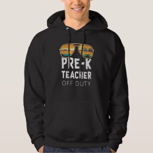 Moletom Óculos de Sol de Professora de Pré-Escola de Féria
