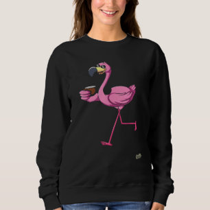 Moletom Óculos de Sol Flamingo Rosa Bebe Coco