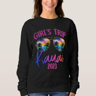 Moletom Óculos de sol Kauai Hawaiian 2023 Girls Trip Verão