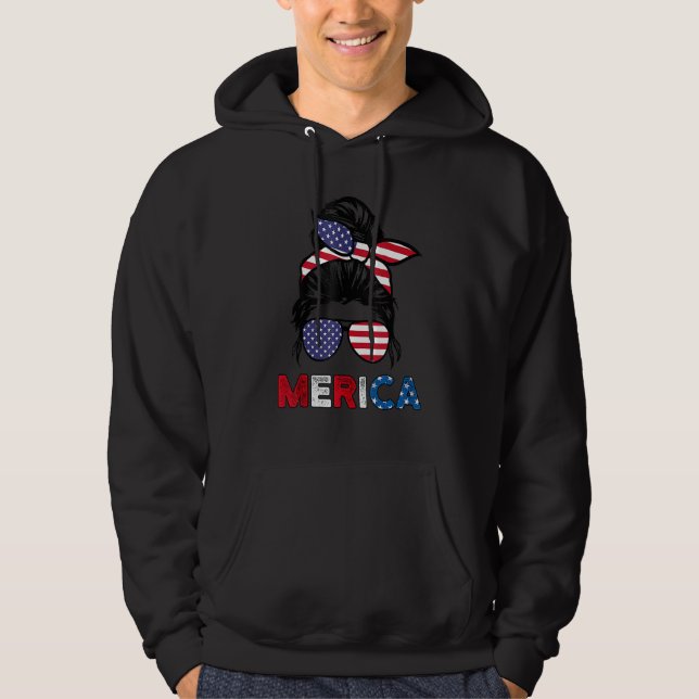 Moletom Óculos de Sol Merica de 4 de Julho Vida de Mãe Cla (Frente)
