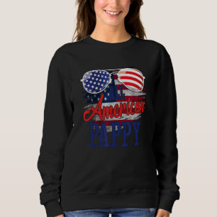 Moletom Óculos de sol Pappy totalmente americano Bandeira