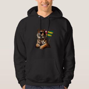 Moletom Óculos de sol tigre da bandeira do Togo Raízes tog