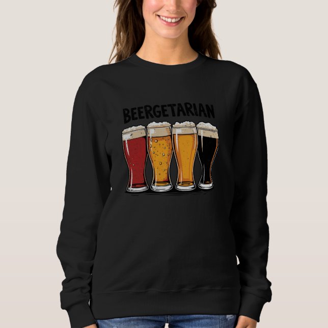 Moletom Óculos De Voo De Cerveja Da Bergetaria Engraçada (Frente)