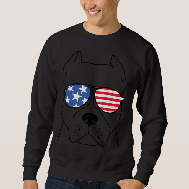 Moletom Óculos Pitbull para nós (Frente)
