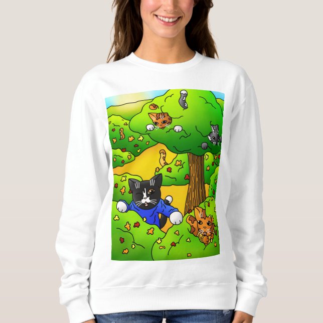 Moletom Ocultar e Procurar Gatos (Frente)