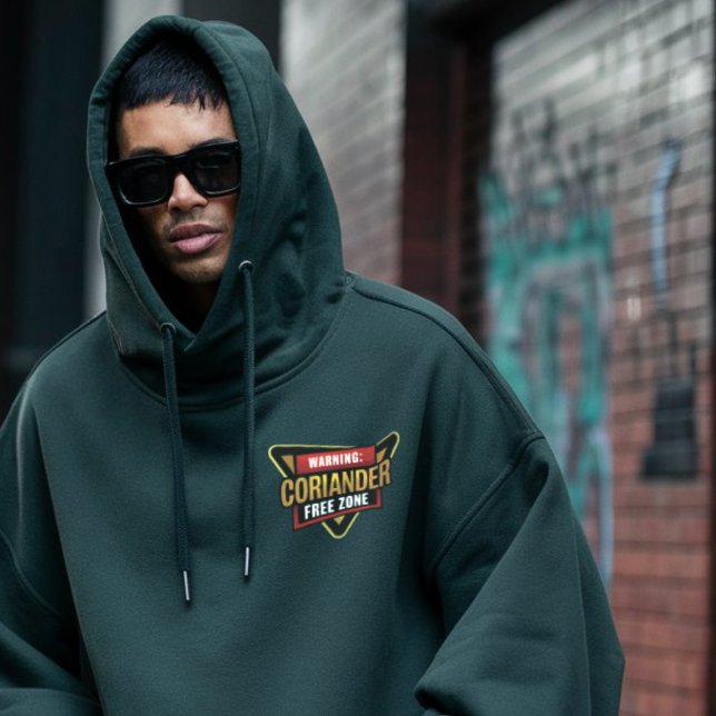 Moletom Odeio coentro/zona livre de cilantro (hoodie hate coriander funny gift)