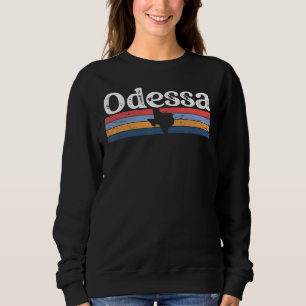 Moletom Odessa Texas TX retro vintage stripes estado 70s c