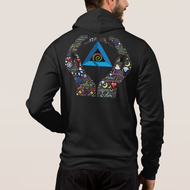 Moletom Odisseia da ascensão - o amor entrega o Hoodie (Verso)