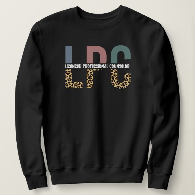 Moletom Oferta de Conselheiro Profissional Licenciado LPC (Frente do Design)