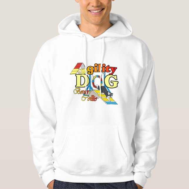 Moletom Ofertas de Agilidade de Collie de Borda (Frente)