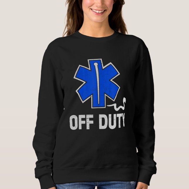 Moletom Off Duty Paramedic Medic Emergency First Responder (Frente)