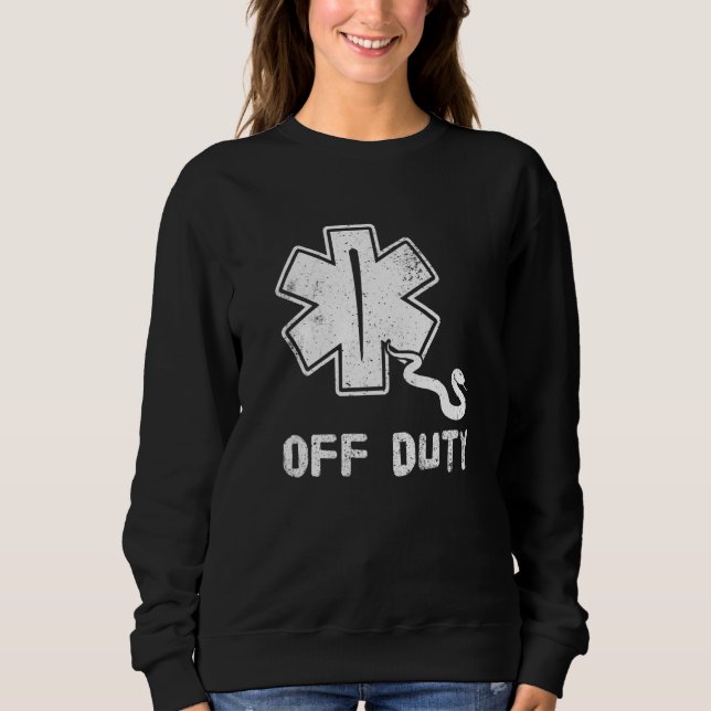 Moletom Off Duty Retro EMT Paramedic Medic Emergency First (Frente)
