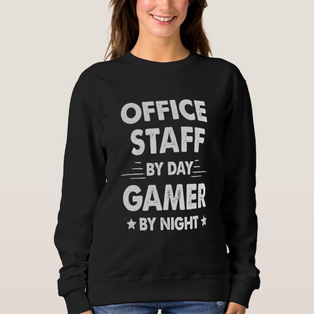 Moletom Office Staff By Day Gamer By Night (Frente)