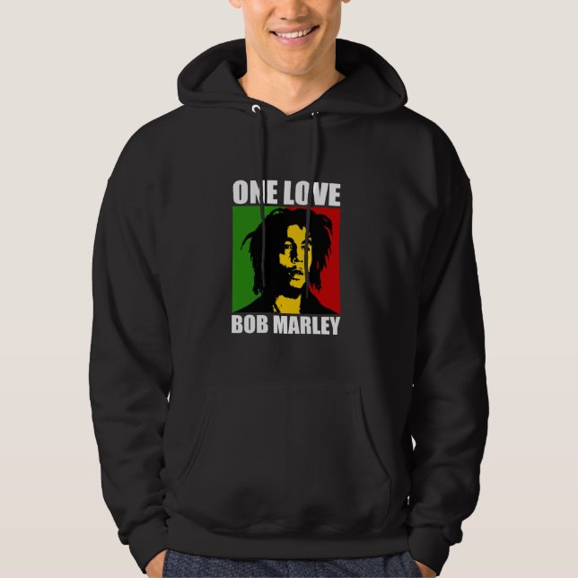 Moletom Oficial Bob Marley One Love Rasta (Frente)