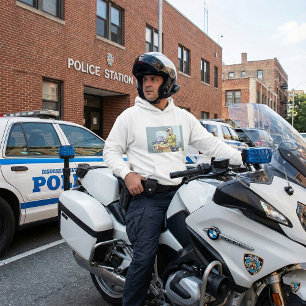 Moletom Oficial de Motocicleta da Polícia Aplicação da Lei