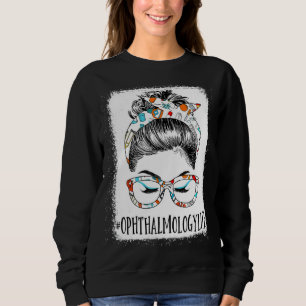 Moletom Oftalmologia Vida Sangrada Cabelo Mensageiro Bun H