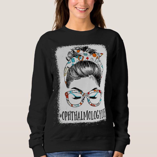 Moletom Oftalmologia Vida Sangrada Cabelo Mensageiro Bun H (Frente)