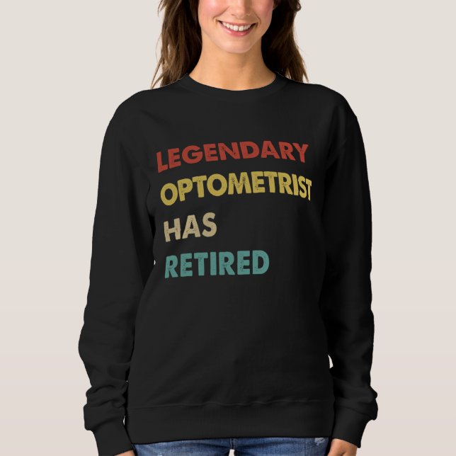 Moletom Oftalmologista Lendário Retro se Aposentou (Frente)