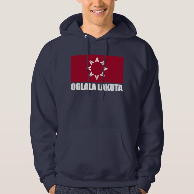 Moletom Oglala Lakota Flag Roupa (Frente)