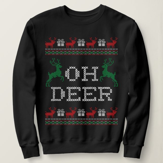 MOLETOM OH DEER NATAL (Frente do Design)
