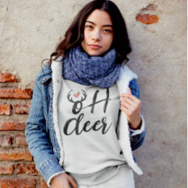 Moletom Oh Deer Reindeer Antlers Natal Mínimo