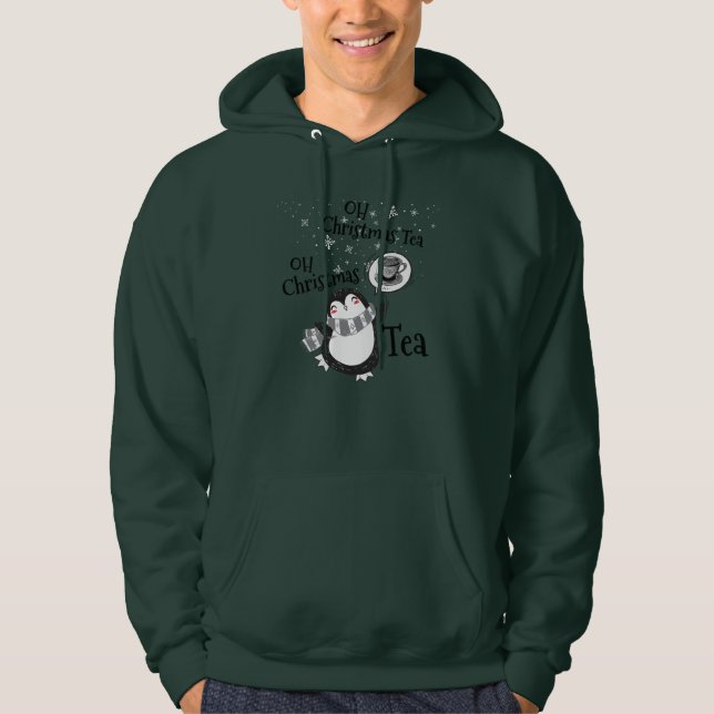 Moletom Oh Natal Tea Penguin Lover - Tea Drinker (Frente)
