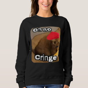 Moletom Oh, sem cringe Gato francês Bagueira T Internet Ca