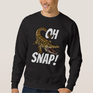 Moletom Oh Snap Funny Alligator Gator Crocodilo Graphic Ki