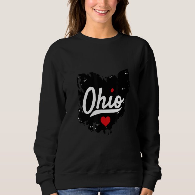 Moletom Ohio Clothing State Of Ohio Script Home Pride Ohio (Frente)