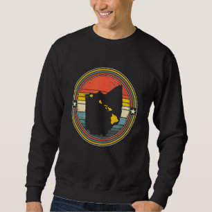 Moletom Ohio Texas Hawaii Roots Origine State Map Retro