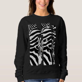Moletom "Oi" Zebra Black/White Stripes Abstrato Trendy
